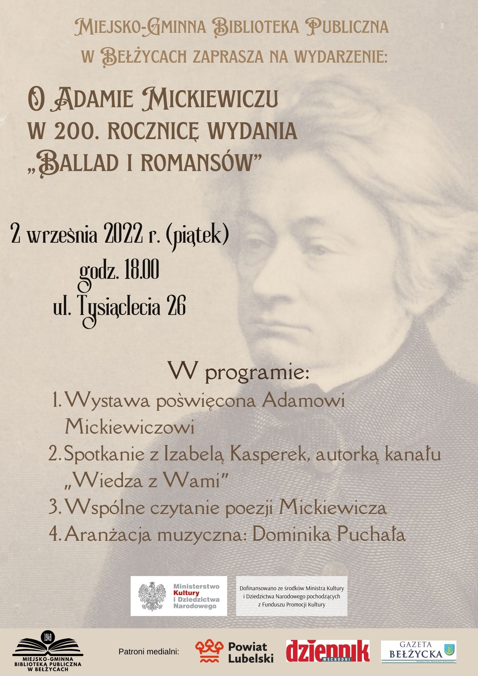 O Adamie Mickiewiczu w 200. rocznicę wydań Ballad